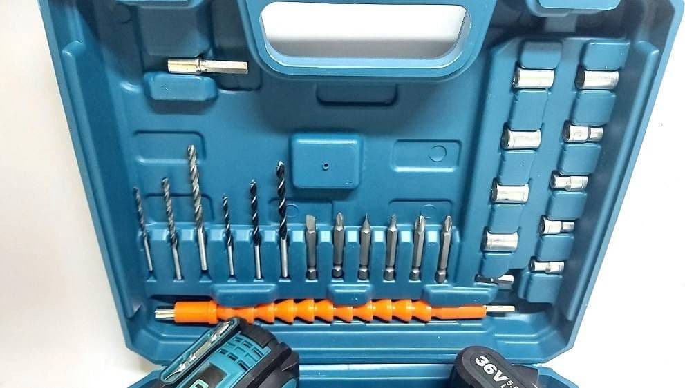 TRAPANO AVVITATORE DOPPIA BATTERIA A LITIO 36 V MAX + VALIGETTA 26 ACCESSORI LLD in Trapani avvitatori Trade Shop italia - Napoli, commercioVirtuoso.it