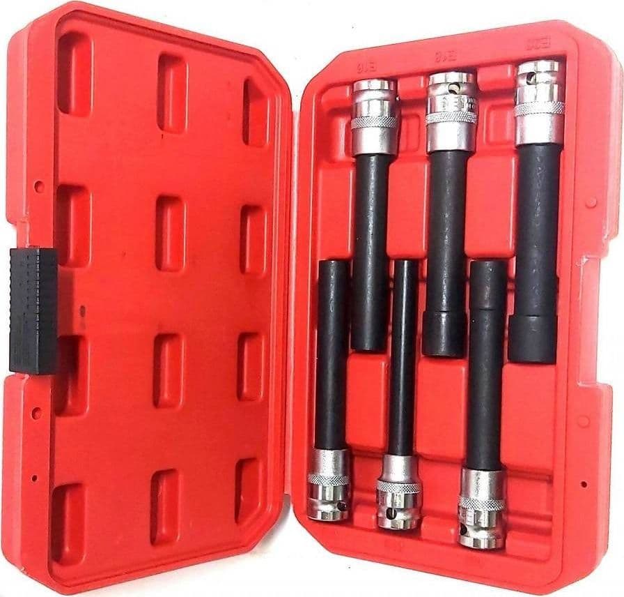 BUSSOLA CHIAVI TORX FEMMINA SET LUNGHI E10-E20 TESTA CILINDRO ATTACCO 1/2 QUADRO in prodotto Trade Shop italia - Napoli, commercioVirtuoso.it