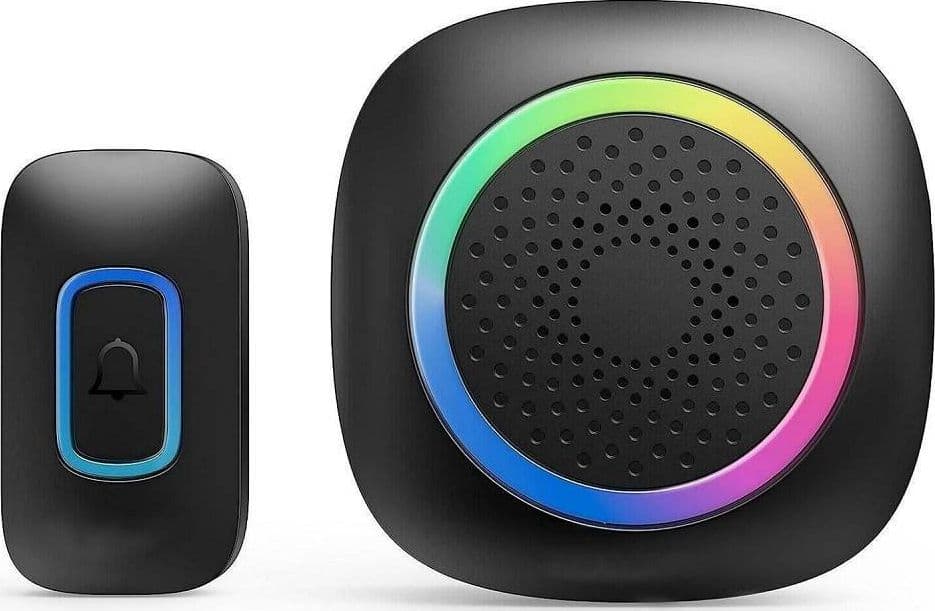 SET 2 CAMPANELLI SENZA FILI WIRELESS 2 RICEVITORI LUCE RGB 60 MELODIE RL-2R3995 in Campane Trade Shop italia - Napoli, commercioVirtuoso.it