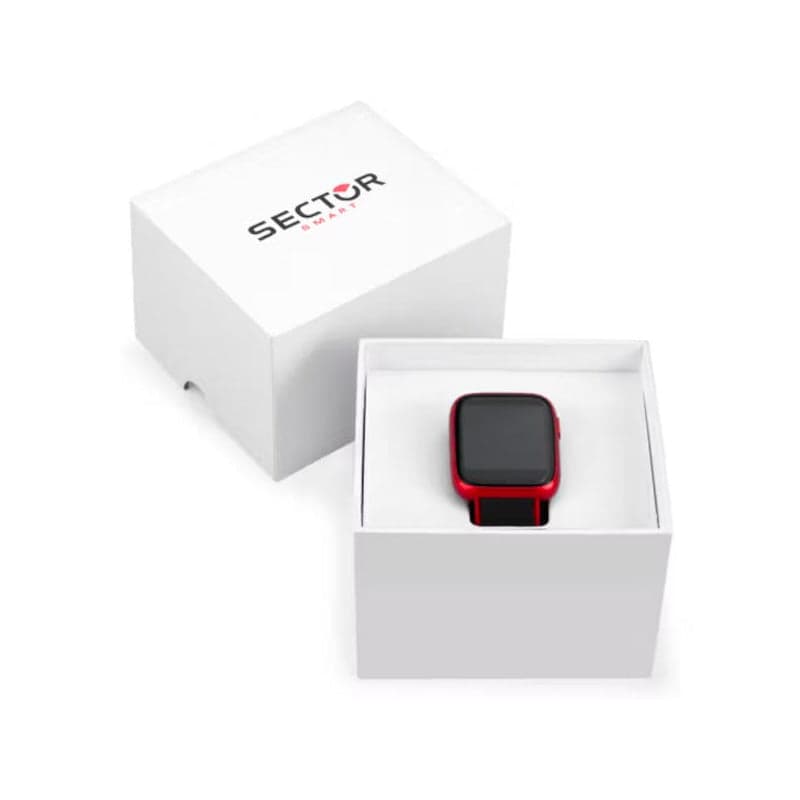 Smartwatch SECTOR S-04 Colours gomma rosso / nero in Orologi da polso Web Time Orologi - Milano, commercioVirtuoso.it