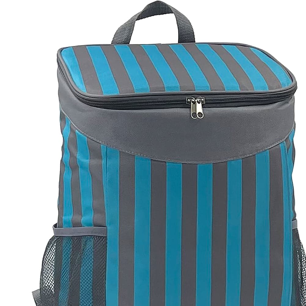 Borsa Zaino Frigo a Mano Capacità 17L Borsetta Refrigerante a Strisce 30x17x42cm in Borse frigo Esplodia - Napoli, commercioVirtuoso.it