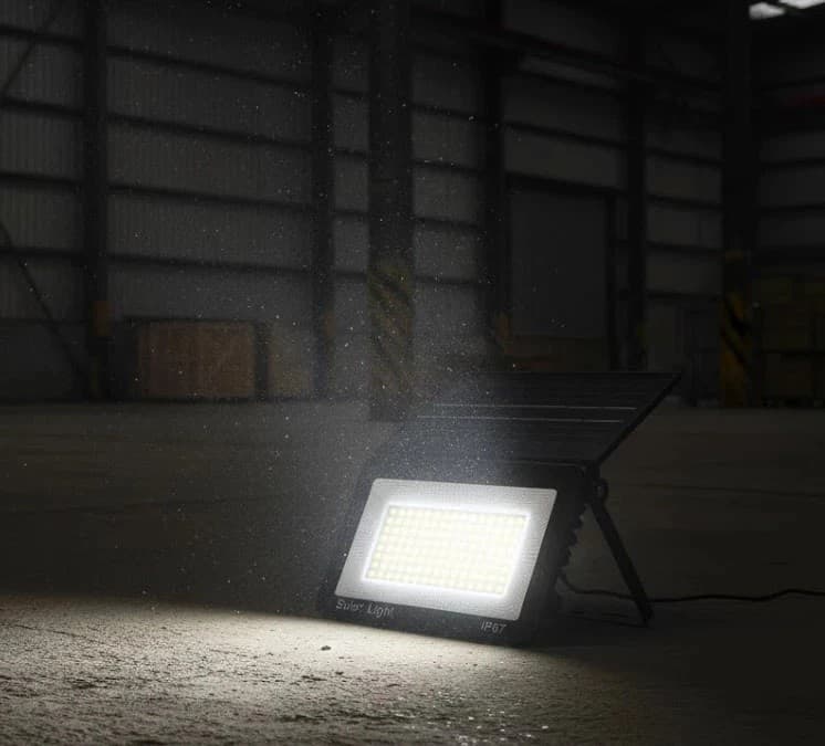 FARO FARETTO PANNELLO SOLARE Integrato 170 LED CREPUSCOLARE IP67 ESTERNO in prodotto Zencoccostore - Formia, commercioVirtuoso.it