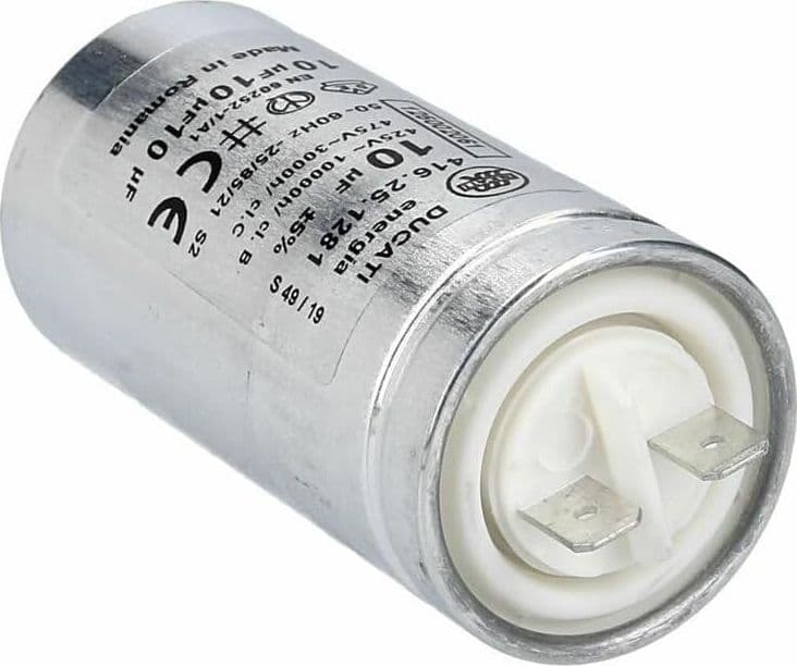 CONDENSATORE METALLICO 10 µF SPUNTO MOTORE ELECTROLUX 1250020615 in prodotto EuroStore07 - Alatri, commercioVirtuoso.it