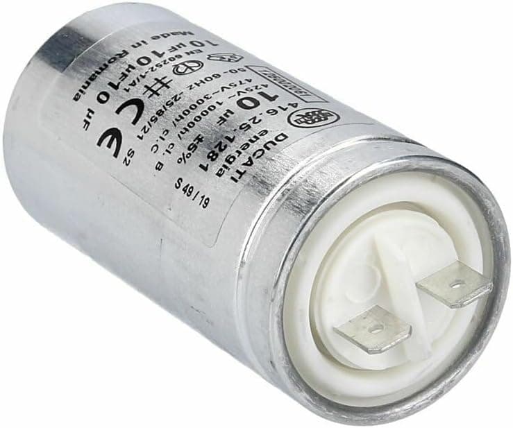 CONDENSATORE METALLICO 10 µF SPUNTO MOTORE ELECTROLUX 1250020615 in prodotto EuroStore07 - Alatri, commercioVirtuoso.it