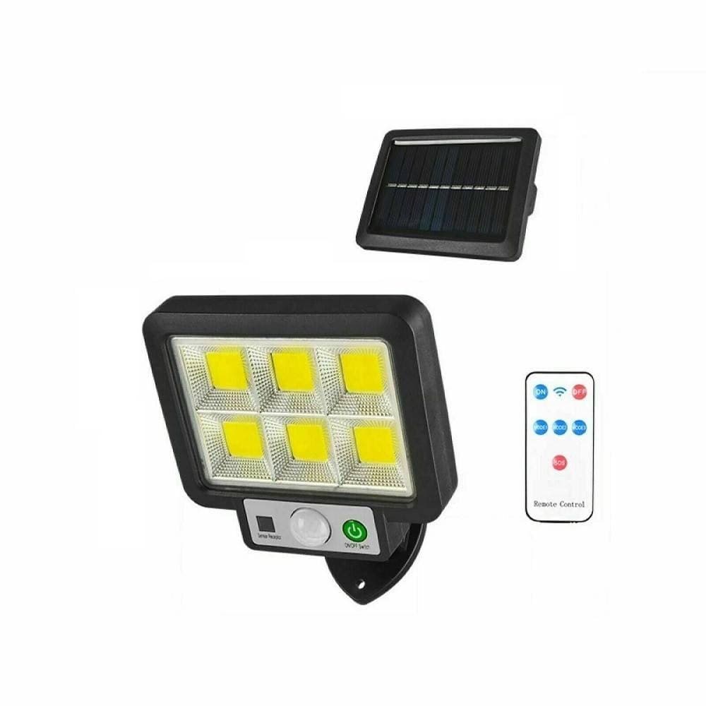 KIT 4PZ FARO SOLARE LED CON PANNELLO FARETTO SENSORE DI MOVIMENTO 96 LED COB T09 in Lampade da parete Trade Shop italia - Napoli, commercioVirtuoso.it