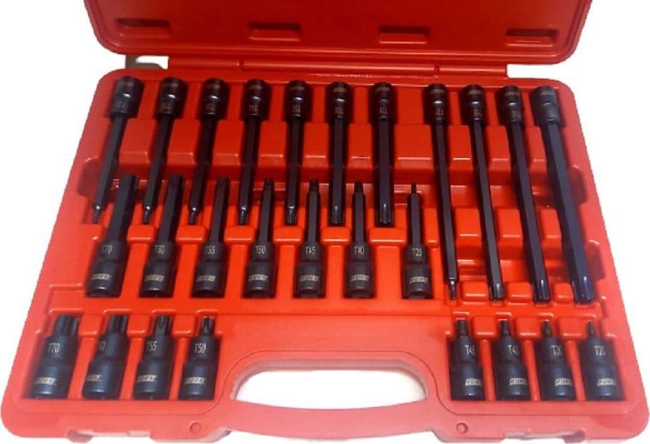 KIT 26 PZ INSERTI INSERTO TORX CHIAVI BUSSOLA 1/2 LUNGHE AUTO MECCANICO FS-43612 in Set cacciaviti Trade Shop italia - Napoli, commercioVirtuoso.it