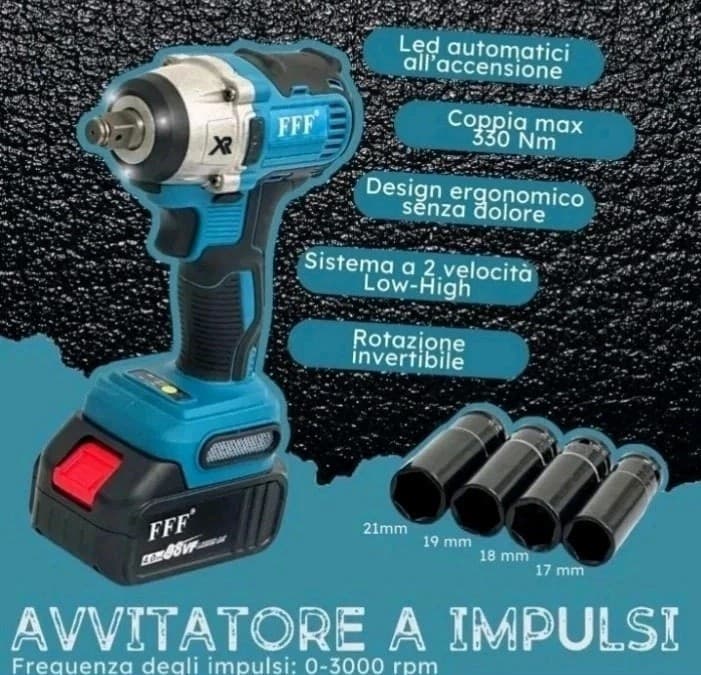Kit 3 in 1 Trapano Avvitatore + Avvitatore a Impulsi + Smerigliatrice a Batteria in prodotto Zencoccostore - Formia, commercioVirtuoso.it