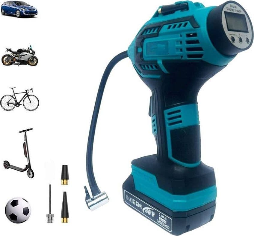 COMPRESSORE ARIA PORTATILE DOPPIA BATTERIA LITIO 36 V DIGITALE RUOTE AUTO MOTO in Compressori portatili Trade Shop italia - Napoli, commercioVirtuoso.it