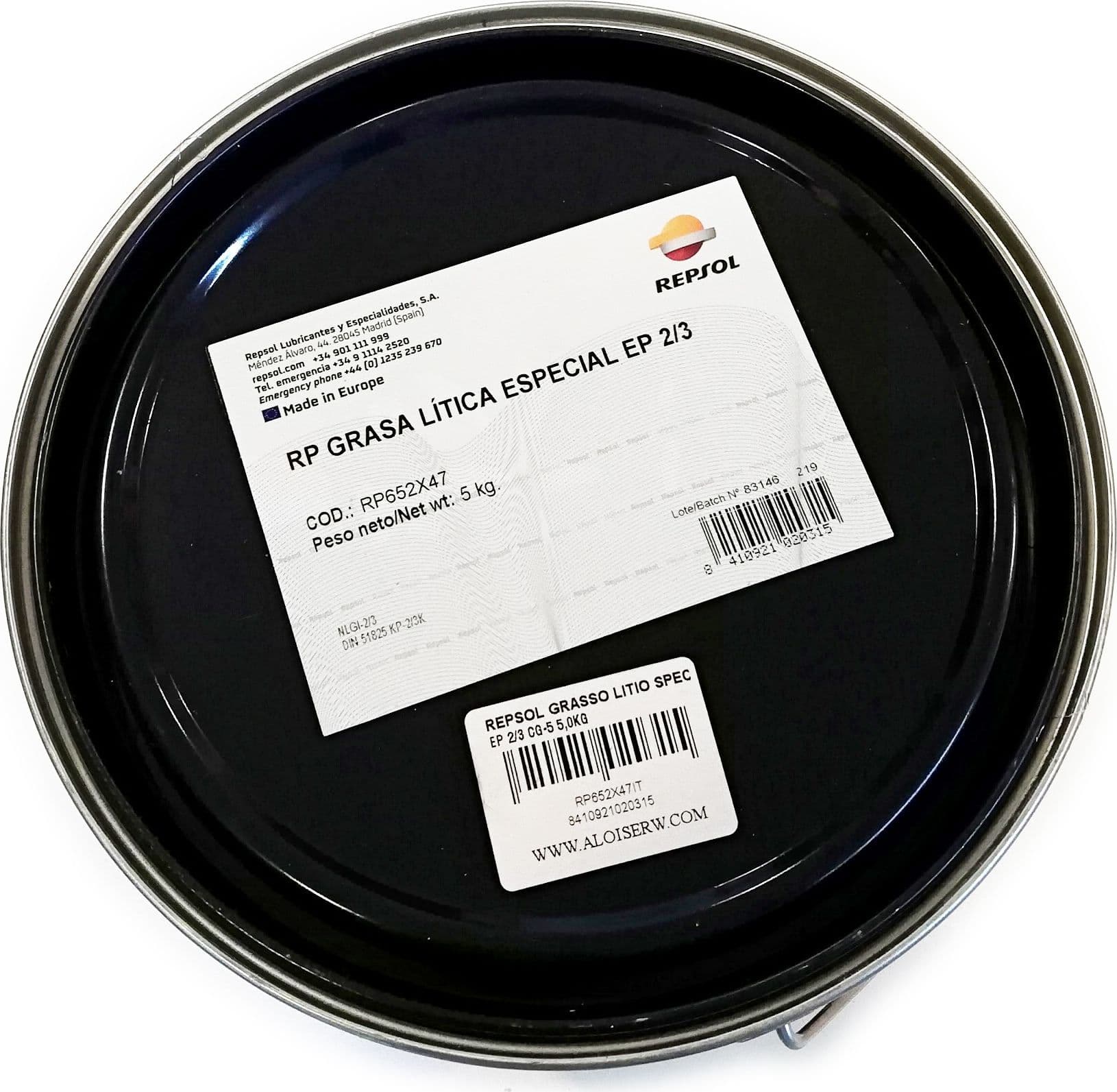 Repsol 5kg grasso mp multiuso base litio in Lubrificanti Aloiserw.com - Altomonte, commercioVirtuoso.it