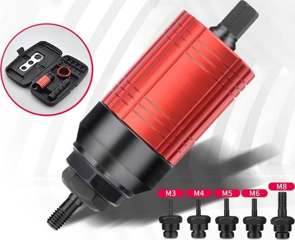 ADATTATORE PER RIVETTI ELETTRICI PER TRAPANO A BATTERIA M3 M4 M5 M6 M8 UTENSILI in Rivettatrici Trade Shop italia - Napoli, commercioVirtuoso.it