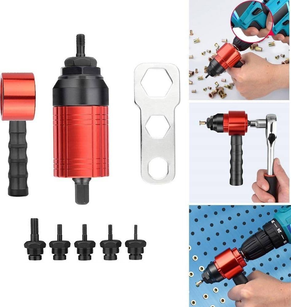 ADATTATORE PER RIVETTI ELETTRICI PER TRAPANO A BATTERIA M3 M4 M5 M6 M8 UTENSILI in Rivettatrici Trade Shop italia - Napoli, commercioVirtuoso.it