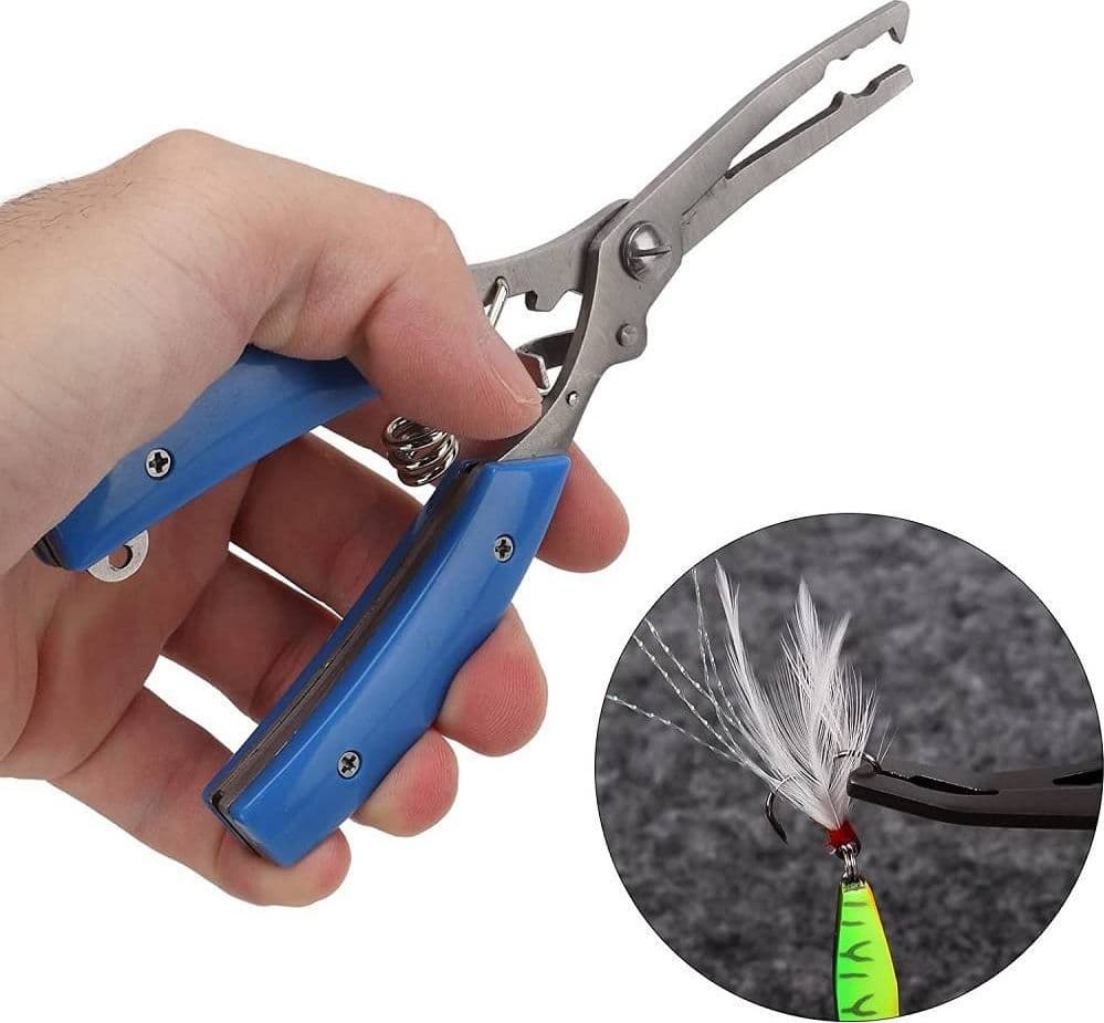 PINZE DA PESCA COLTELLO FORBICE MULTIFUNZIONALE PESCATORE MARE FIUME