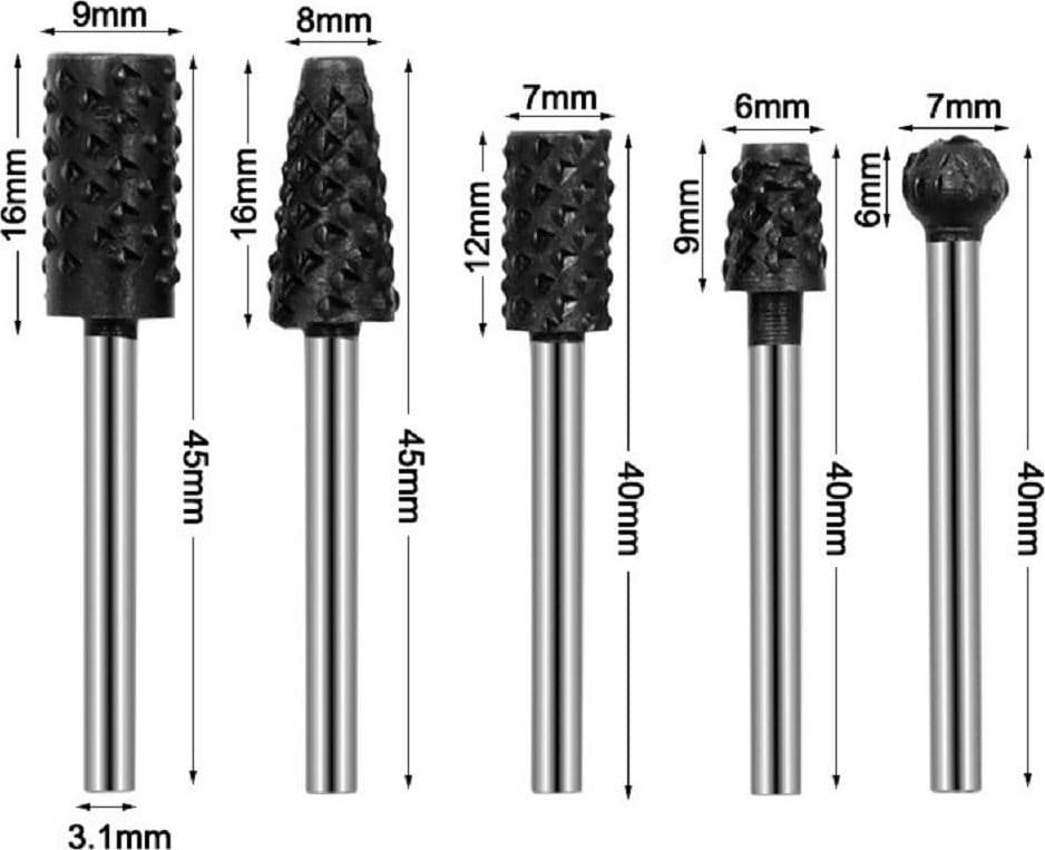 SET 10 MINI FRESE RASPE IN ACCIAIO PER LAVORAZIONE RIFINITURA LEGNO CODOLO 3 MM in Frese Trade Shop italia - Napoli, commercioVirtuoso.it