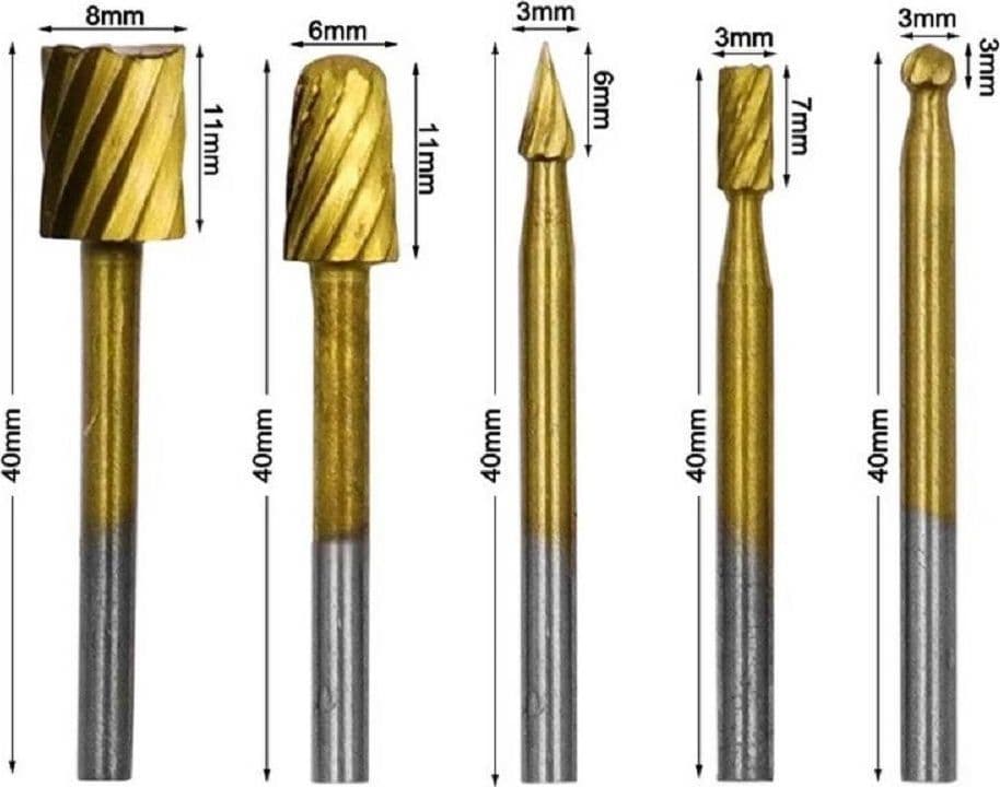 SET 10 MINI FRESE RASPE IN ACCIAIO PER LAVORAZIONE RIFINITURA LEGNO CODOLO 3 MM in Frese Trade Shop italia - Napoli, commercioVirtuoso.it