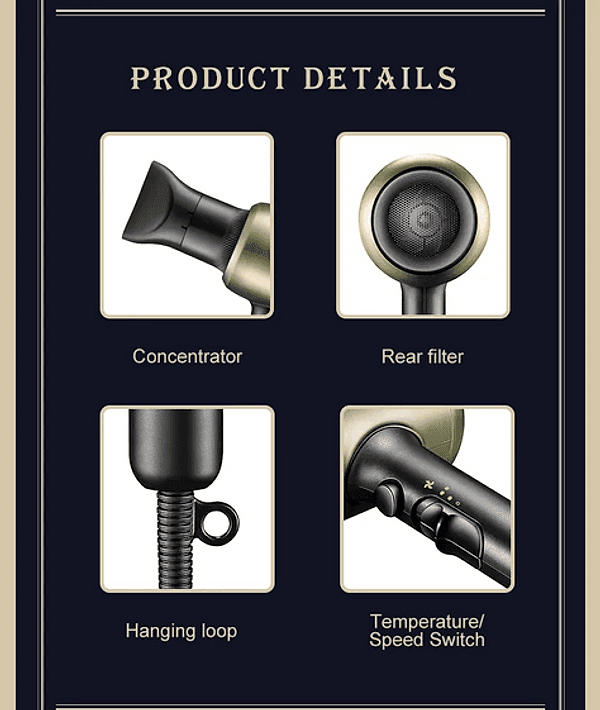 Hair Dryer Asciugacapelli Professionale VGR V-453 – Parrucchiere in Asciugacapelli Trade Shop italia - Napoli, commercioVirtuoso.it