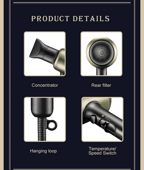 Hair Dryer Asciugacapelli Professionale VGR V-453 – Parrucchiere in Asciugacapelli Trade Shop italia - Napoli, commercioVirtuoso.it