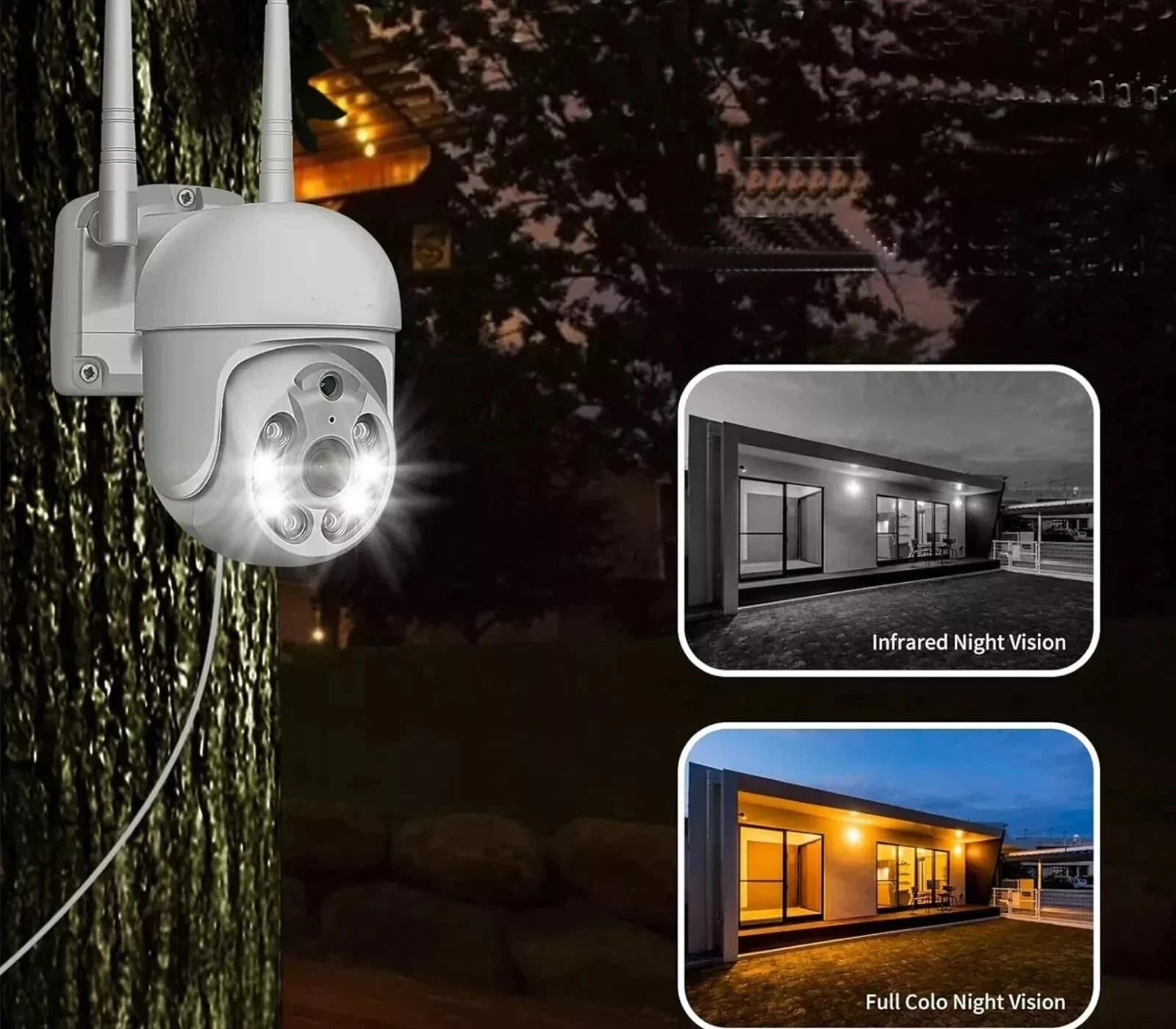 Kit Videosorveglianza NVR HD 1080p WIFI IP Camera 8 Telecamere PTZ Infrarossi in prodotto Zencoccostore - Formia, commercioVirtuoso.it