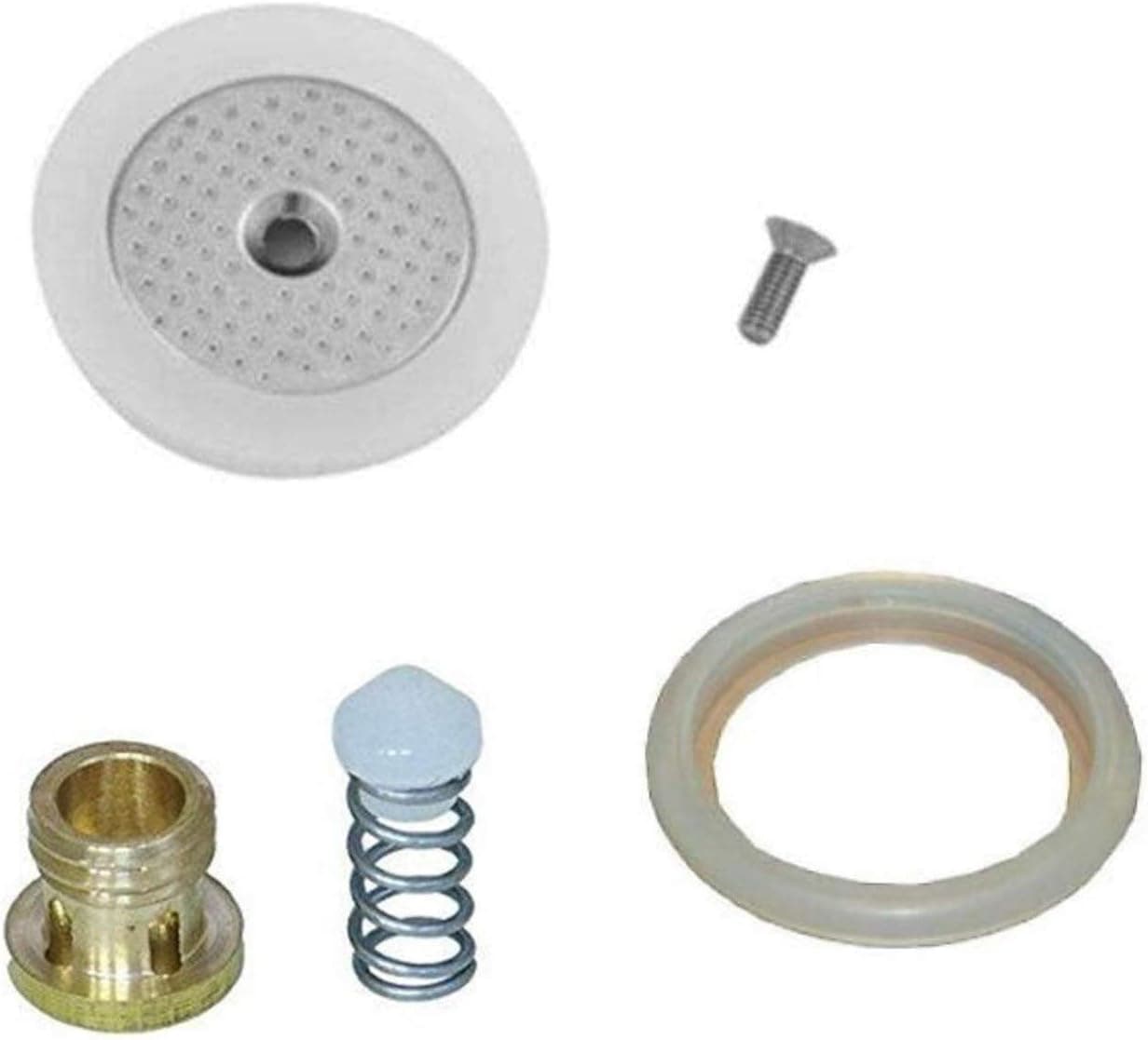 MOKONA BIALE TTI - KIT MANUTENZIONE 1 VALVOLA + 1 GUARNIZIONE GRANDE+ 1 PICCOLA in prodotto EuroStore07 - Alatri, commercioVirtuoso.it