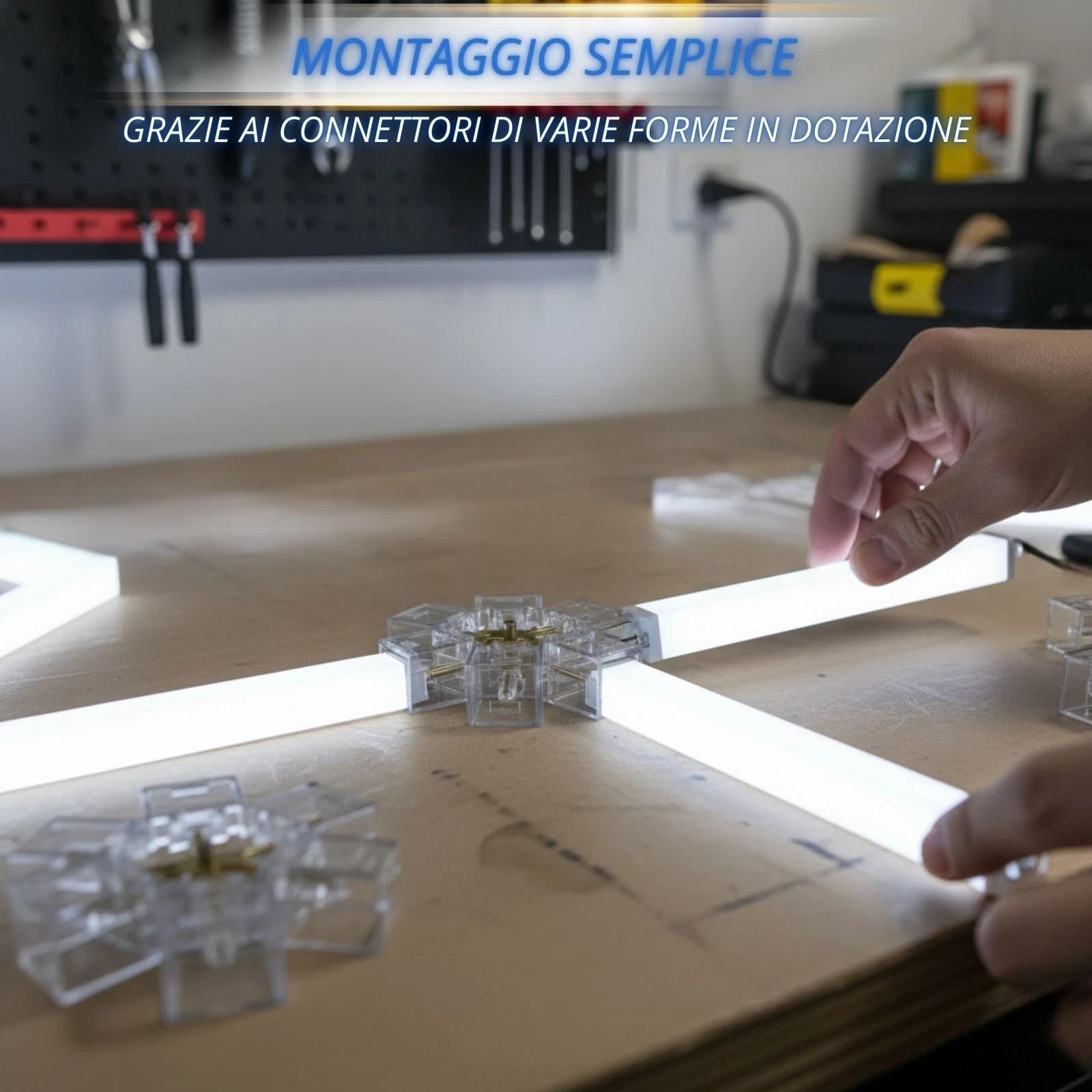 Luci Led Soffitto Poligonali Garage Lampada Diamante 16 Rombi 609w 6500K in prodotto Zencoccostore - Formia, commercioVirtuoso.it
