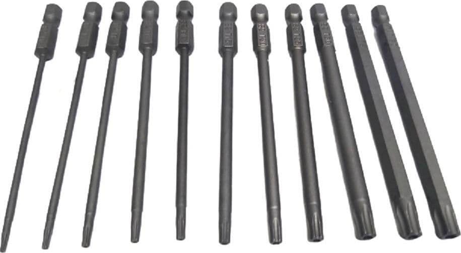 SET 11 INSERTI DA T6 A T40 100MM CACCIAVITI TORX PER AVVITATORE ESAGONALE 1/4" in Set punte per cacciavite Trade Shop italia - Napoli, commercioVirtuoso.it