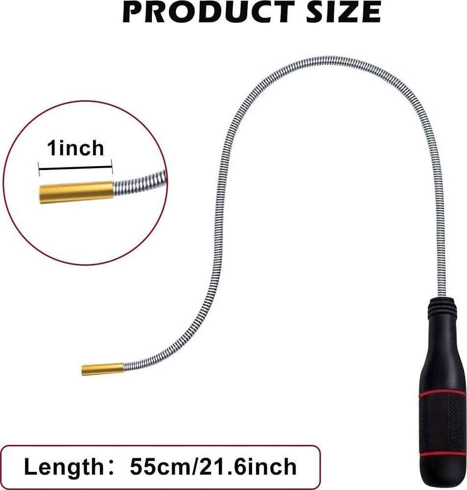 CALAMITA FLESSIBILE STRUMENTO MAGNETICO RACCOGLI VITI 54 CM RACCOGLI OGGETTI in Spazzatrici magnetiche Trade Shop italia - Napoli, commercioVirtuoso.it