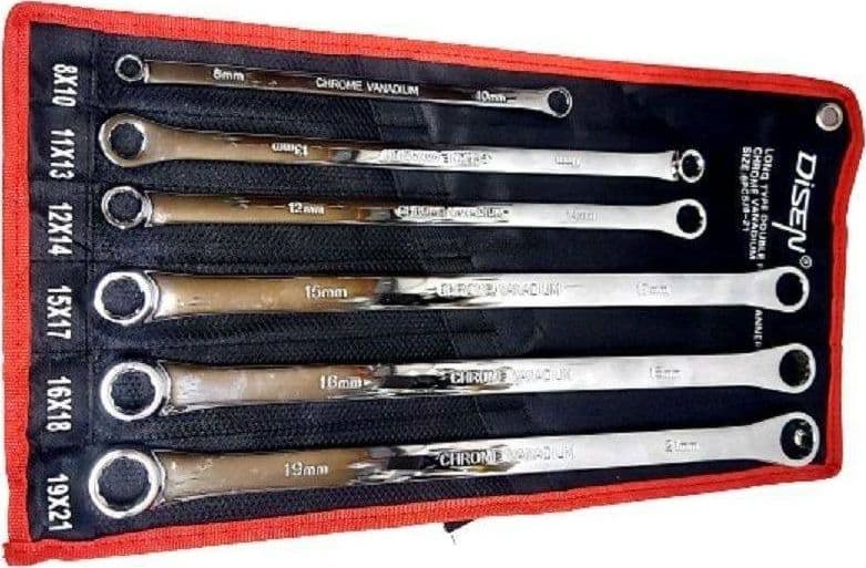 SET 6 PZ CHIAVI INGLESI EXTRA LUNGO DOUBLE CHIAVI POLIGONALI DA 8MM-21MM METRICO in Chiavi combinate Trade Shop italia - Napoli, commercioVirtuoso.it