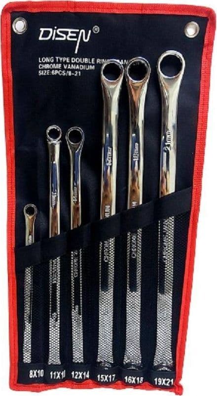 SET 6 PZ CHIAVI INGLESI EXTRA LUNGO DOUBLE CHIAVI POLIGONALI DA 8MM-21MM METRICO in Chiavi combinate Trade Shop italia - Napoli, commercioVirtuoso.it