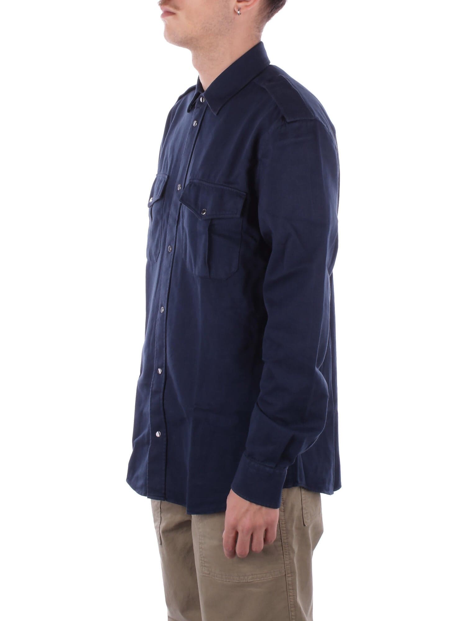 Dondup Camicie Blu da uomo in Camicie casual Drestige - Casamassima, commercioVirtuoso.it
