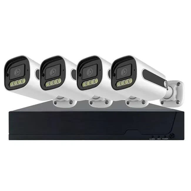 KIT VIDEOSORVEGLIANZA HD 4 CANALI TELECAMERE IP Network POE 6 MPX FULL COLOR NVR in prodotto Zencoccostore - Formia, commercioVirtuoso.it