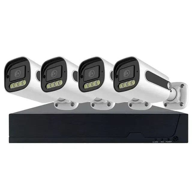 KIT VIDEOSORVEGLIANZA HD 4 CANALI TELECAMERE IP Network POE 6 MPX FULL COLOR NVR in prodotto Zencoccostore - Formia, commercioVirtuoso.it