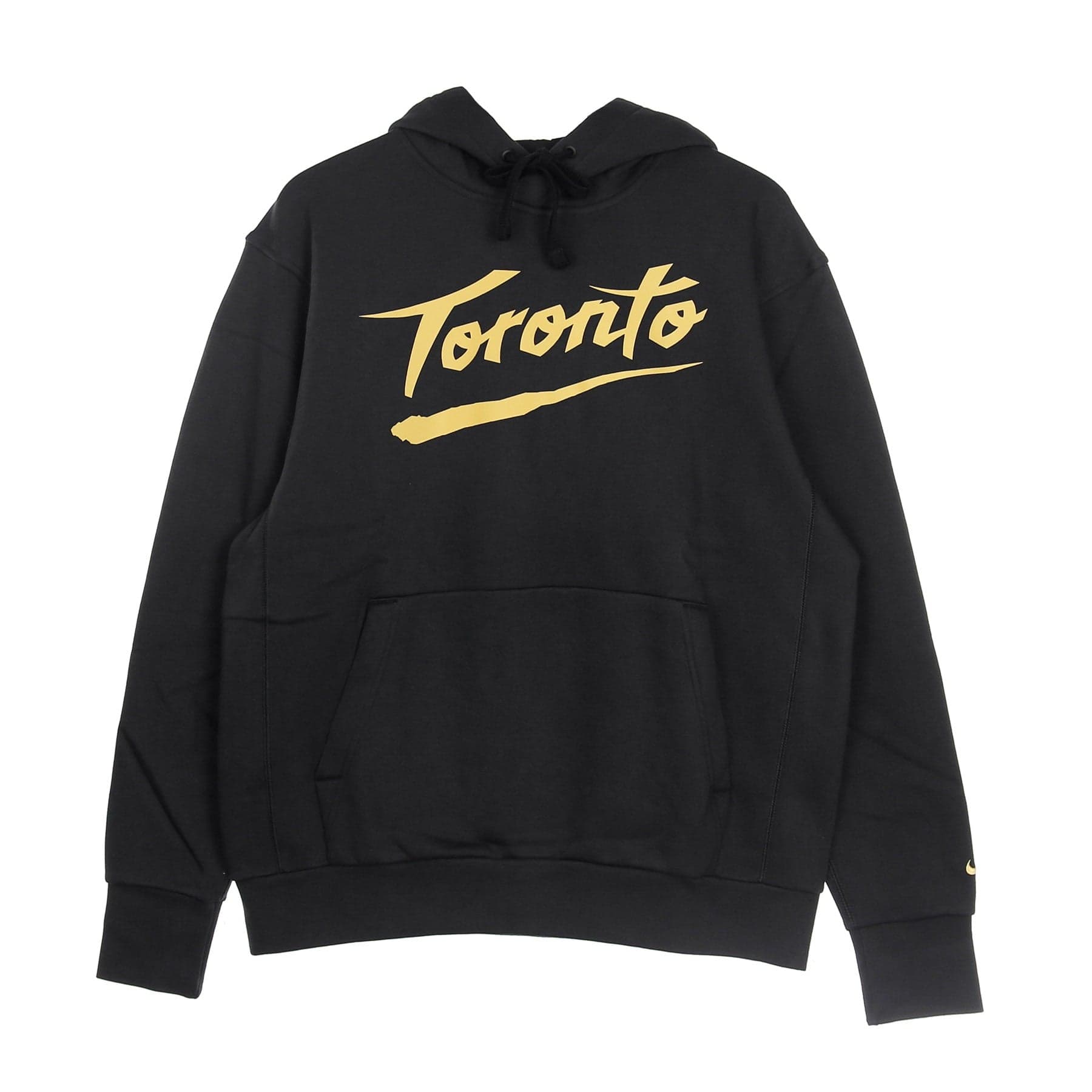 NIKE NBA Felpa Cappuccio Uomo Nba Po Club Fleece Essential City Edition Torrap Black/club Gold da uomo
