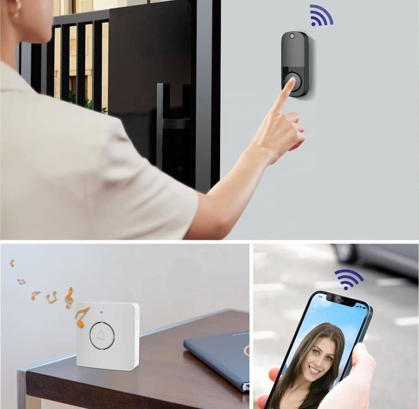 VIDEOCITOFONO IP SENZA FILI WIFI CAMPANELLO SMART SENSORE DI MOVIMENTO IP10A in Citofoni Trade Shop italia - Napoli, commercioVirtuoso.it