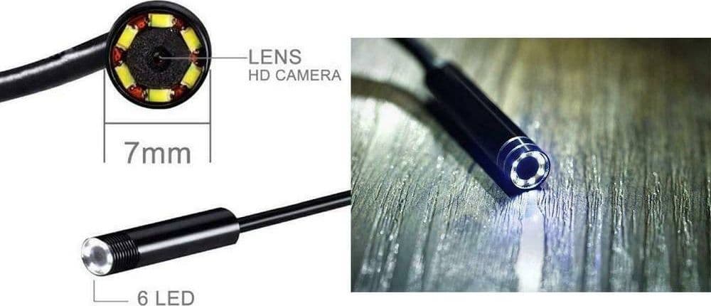 TELECAMERA ENDOSCOPICA 1.5 METRI TUBO FLESSIBILE USB 6LED IMPERMEABILE ISPEZIONE in Telecamere di ispezione Trade Shop italia - Napoli, commercioVirtuoso.it