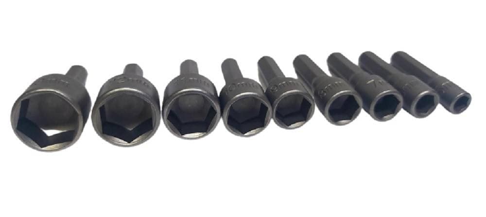 SET 9 INSERTI CHIAVE ESAGONALE PER AVVITATORE CHIAVE A BUSSOLA CODOLO ESAGONALE in prodotto Trade Shop italia - Napoli, commercioVirtuoso.it