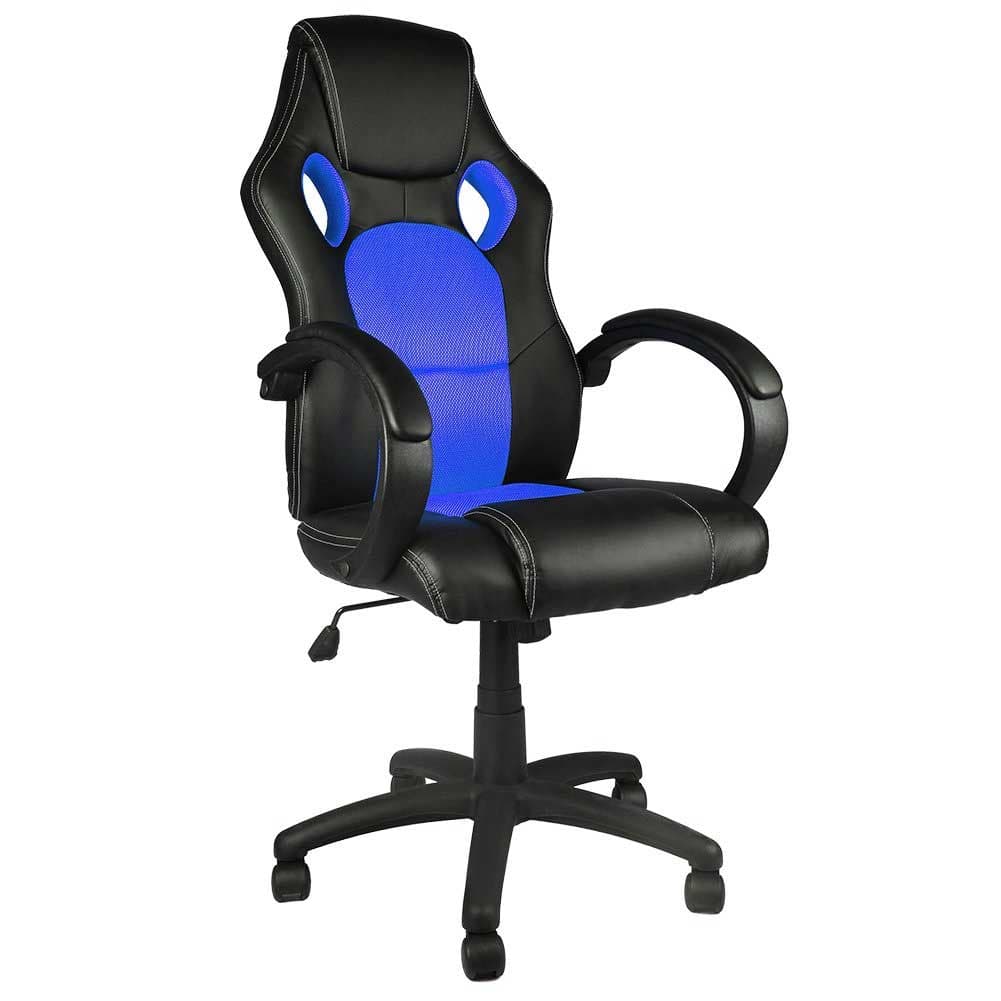 Sedia Gaming Poltrona Ufficio Direzionale 5Ruote Girevoli Sportiva Racer Nero Blu in Sedie da scrivania Danyx - Casoria, commercioVirtuoso.it