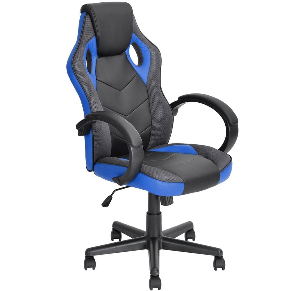 Sedia Gaming Poltrona Ufficio Direzionale 5Ruote Girevoli Sportiva Racer Nero Blu in Sedie da scrivania Danyx - Casoria, commercioVirtuoso.it