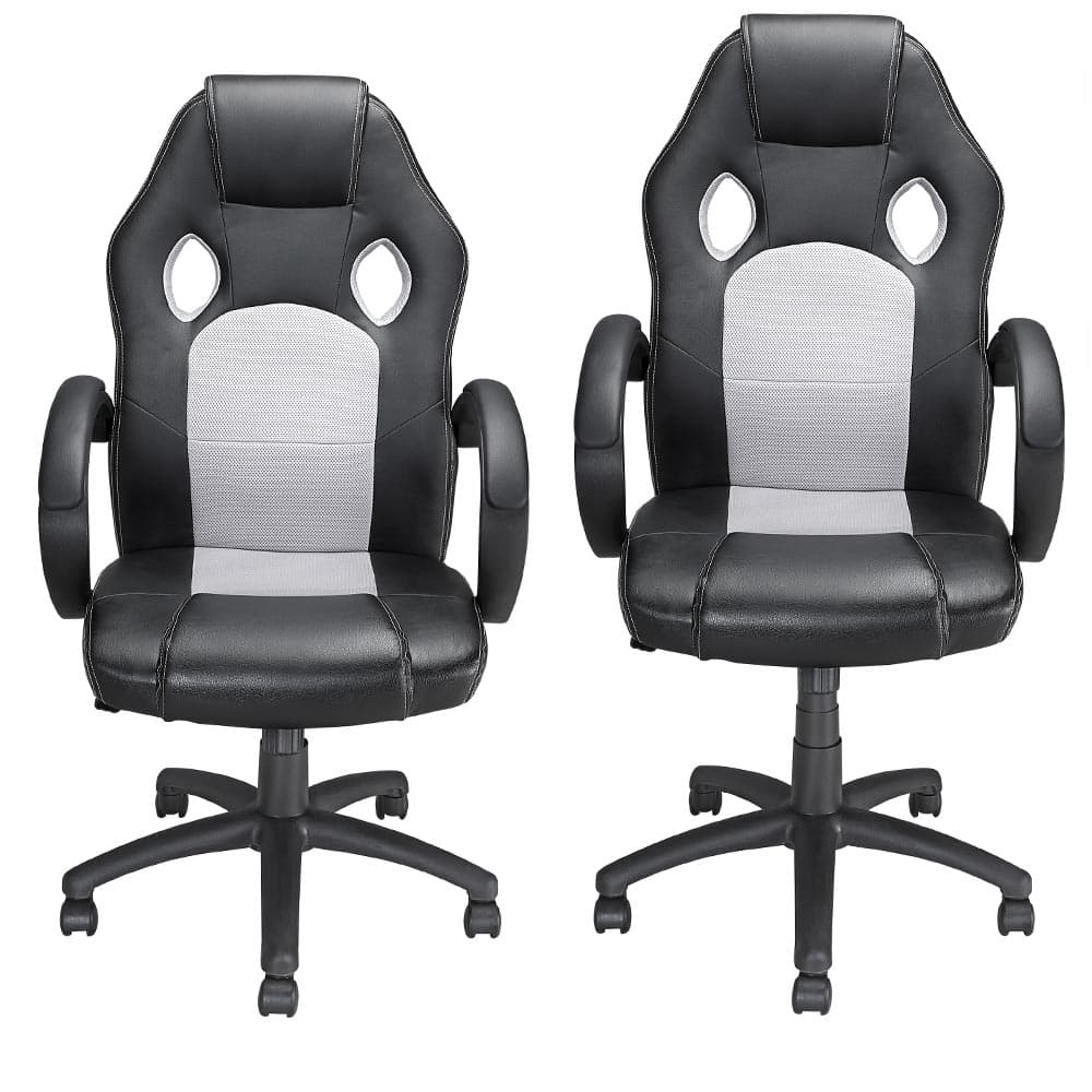 Sedia Gaming Poltrona Ufficio Direzionale 5Ruote Girevoli Sportiva Racer Nero Grigio in Sedie da scrivania Danyx - Casoria, commercioVirtuoso.it