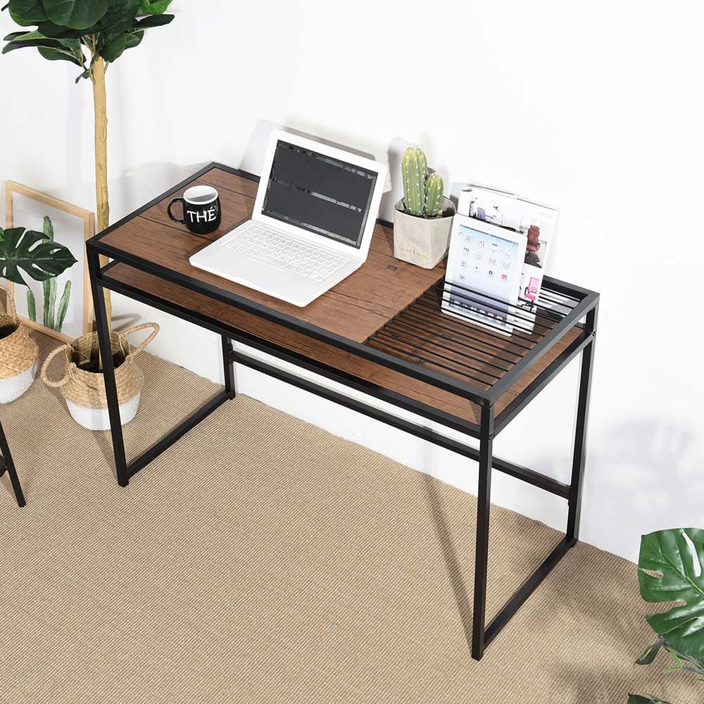 Scrivania Tavolo Consolle PC Legno e Metallo con Portadocumenti Casa Ufficio in Scrivanie Danyx - Casoria, commercioVirtuoso.it