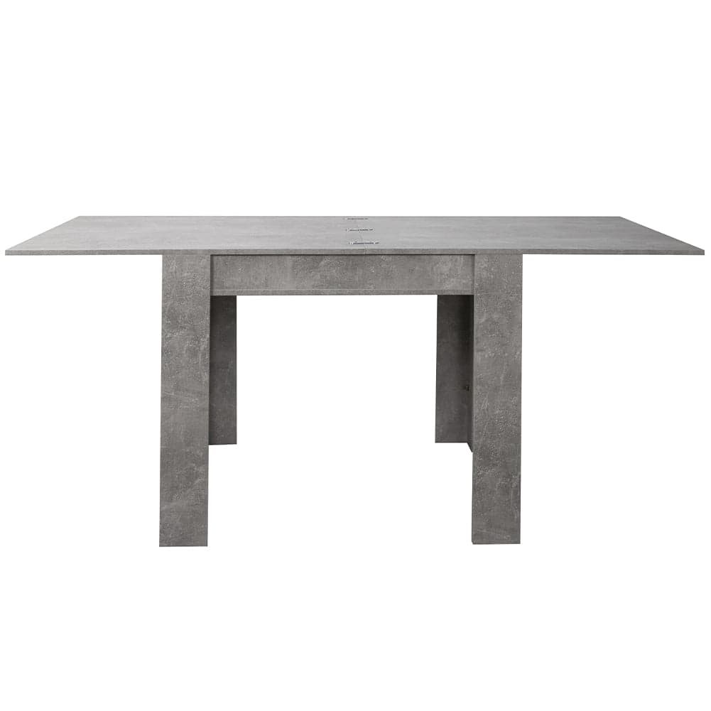 Tavolo da Pranzo Quadrato 90x90cm Allungabile a 180cm Apertura a Libro Cemento in Tavoli da sala da pranzo Danyx - Casoria, commercioVirtuoso.it