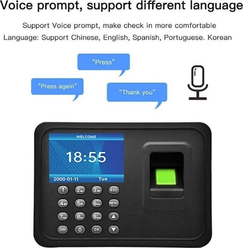 MARCATEMPO IMPRONTE DIGITALI IN ITALIANO BIOMETRICO CONTROLLO ACCESSI LETTORE in Sistemi di allarme domestico Trade Shop italia - Napoli, commercioVirtuoso.it