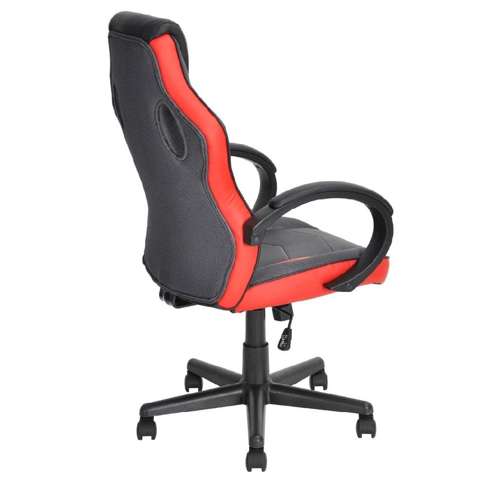 Sedia Gaming Poltrona Ufficio Direzionale 5Ruote Girevoli Sportiva Racer Nero Rosso in Sedie da scrivania Danyx - Casoria, commercioVirtuoso.it