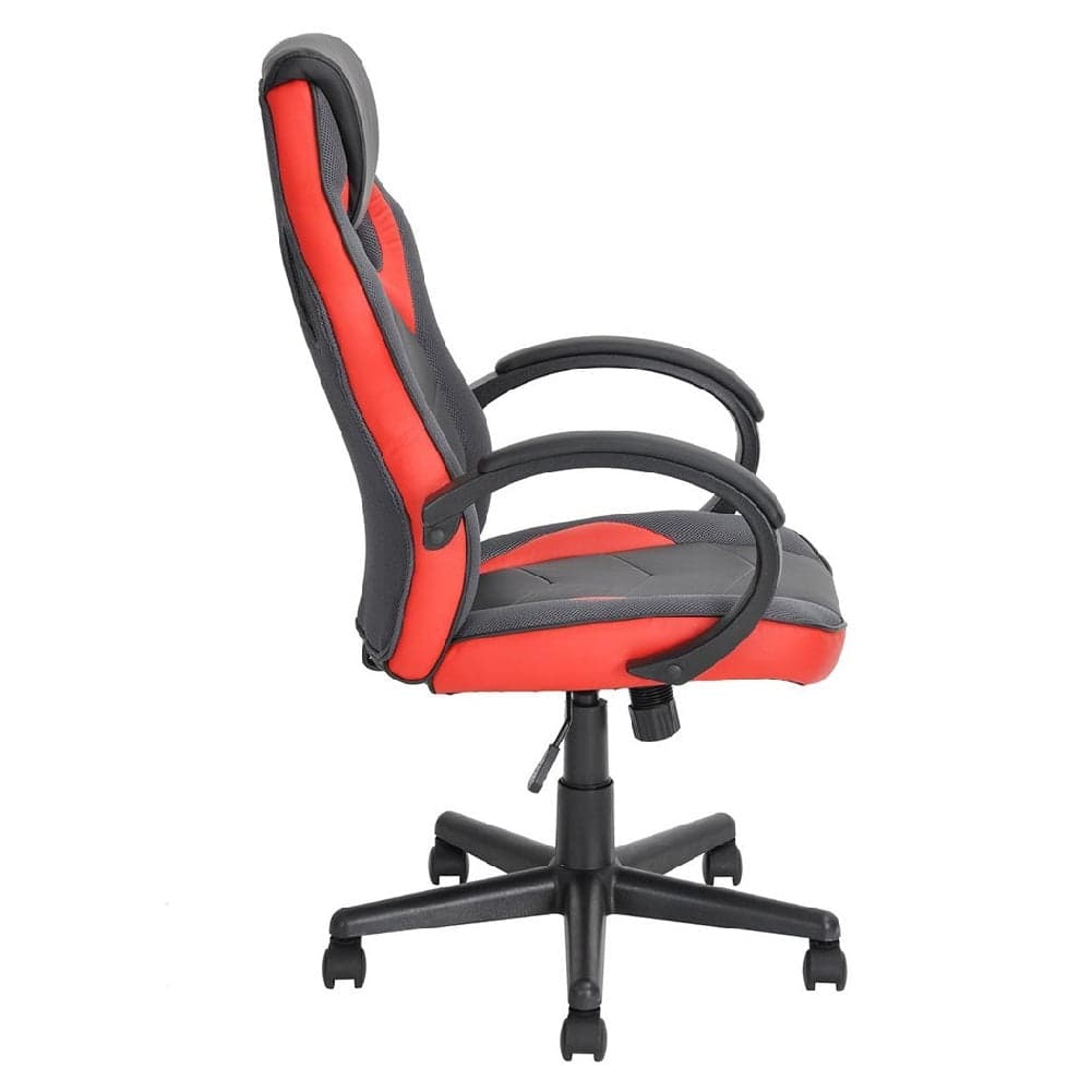 Sedia Gaming Poltrona Ufficio Direzionale 5Ruote Girevoli Sportiva Racer Nero Rosso in Sedie da scrivania Danyx - Casoria, commercioVirtuoso.it