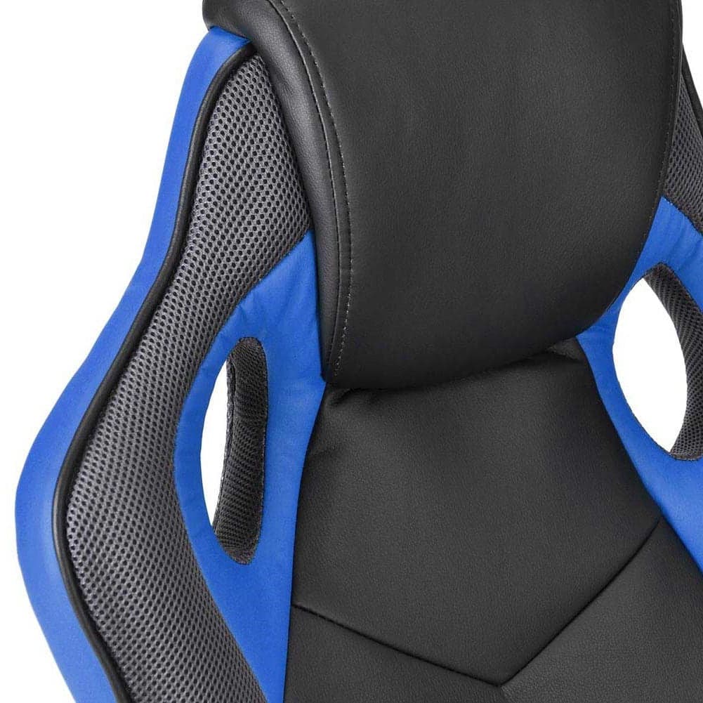 Sedia Gaming Poltrona Ufficio Direzionale 5Ruote Girevoli Sportiva Racer Nero Blu in Sedie da scrivania Danyx - Casoria, commercioVirtuoso.it