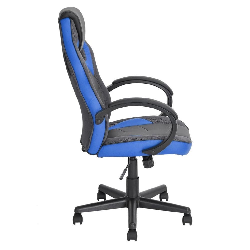 Sedia Gaming Poltrona Ufficio Direzionale 5Ruote Girevoli Sportiva Racer Nero Blu in Sedie da scrivania Danyx - Casoria, commercioVirtuoso.it