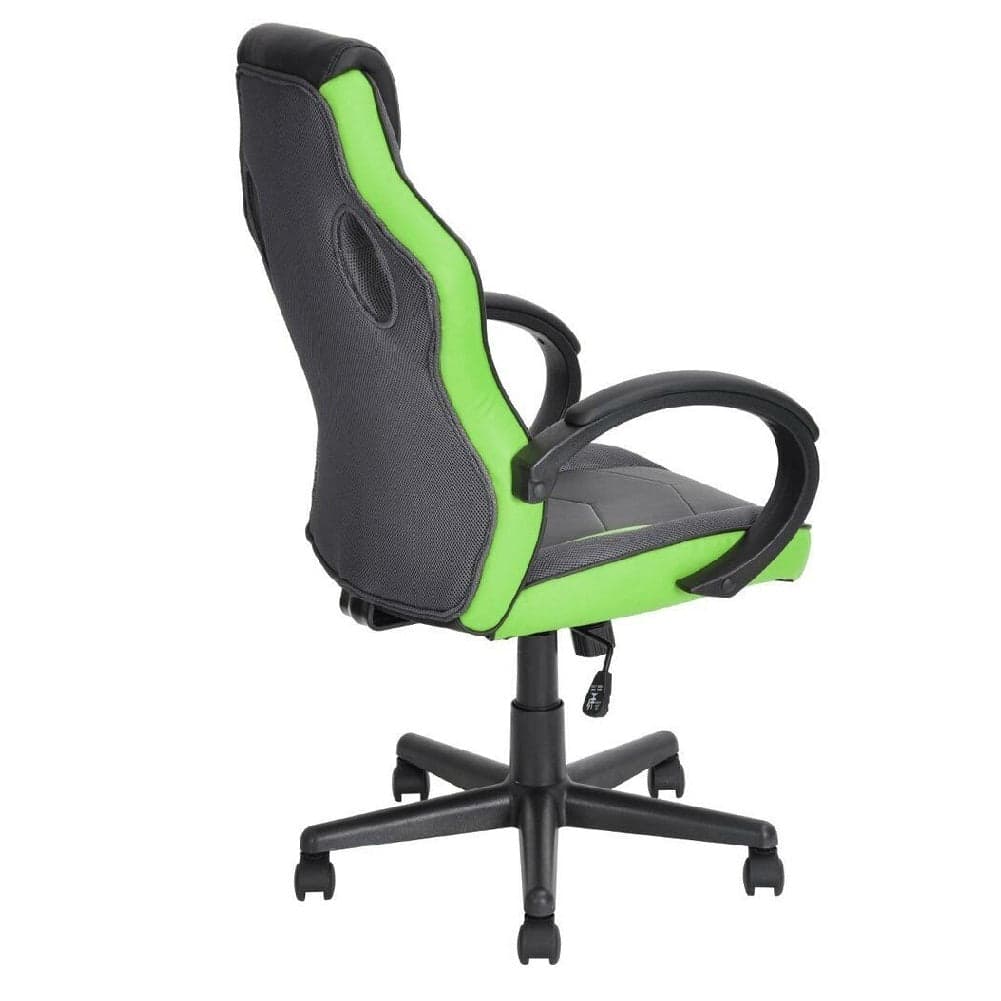 Sedia Gaming Poltrona Ufficio Direzionale 5Ruote Girevoli Sportiva Racer Nero Verde in Sedie da scrivania Danyx - Casoria, commercioVirtuoso.it