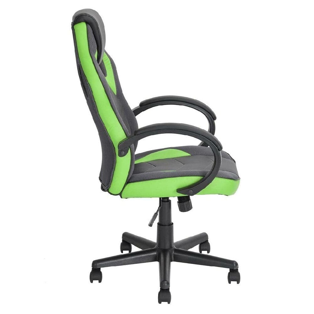 Sedia Gaming Poltrona Ufficio Direzionale 5Ruote Girevoli Sportiva Racer Nero Verde in Sedie da scrivania Danyx - Casoria, commercioVirtuoso.it