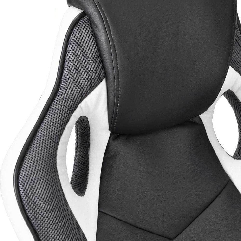 Sedia Gaming Poltrona Ufficio Direzionale 5Ruote Girevoli Sportiva Racer Nero Bianco in Sedie da scrivania Danyx - Casoria, commercioVirtuoso.it