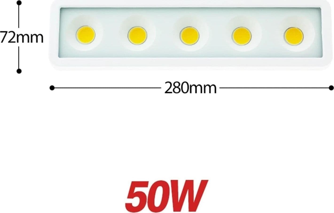 FARO Faretto COB LED Flood Llight SLIM 50W LUCE DA INONDAZIONE IP65 100LM/W in prodotto Zencoccostore - Formia, commercioVirtuoso.it