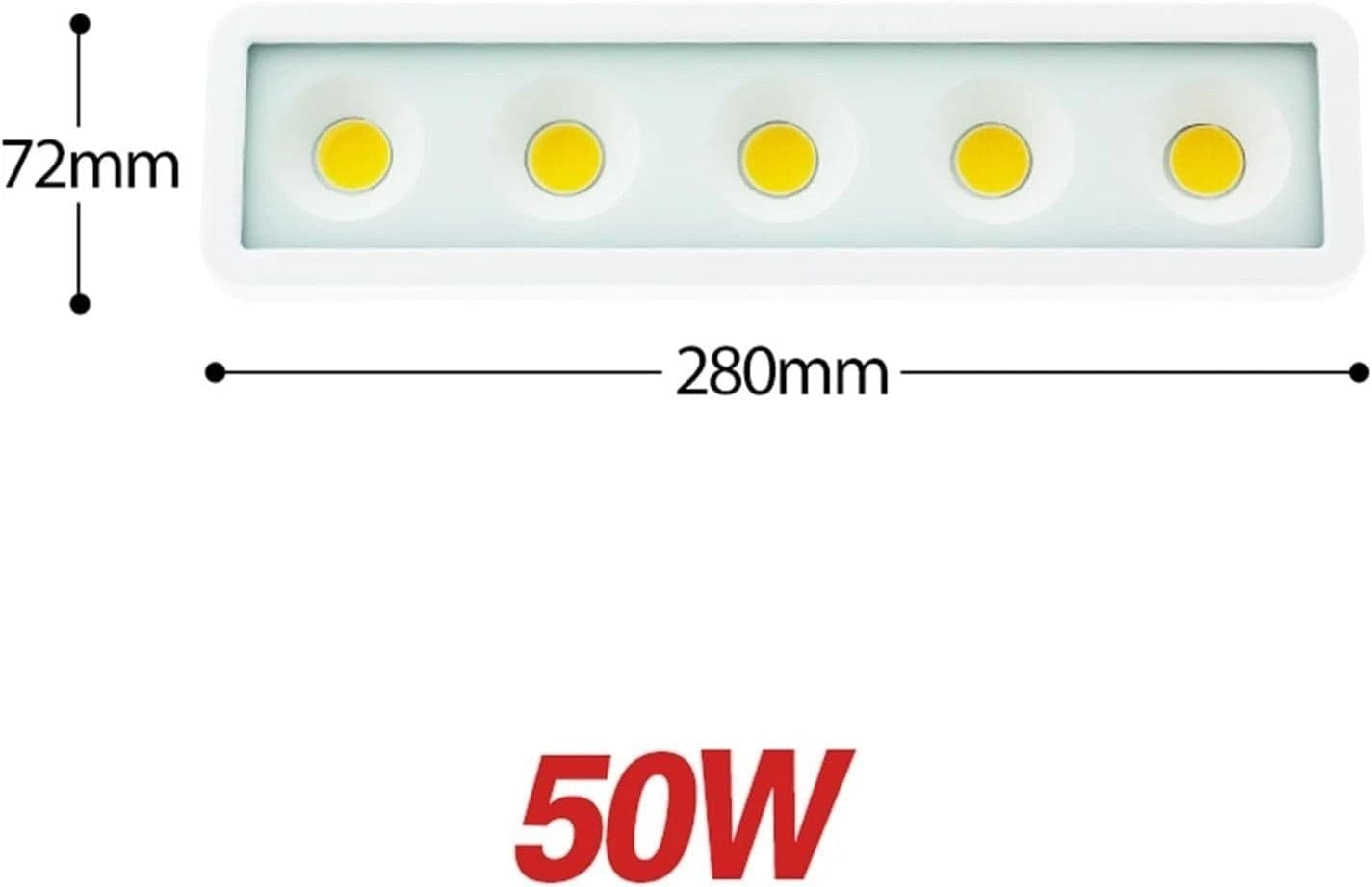 FARO Faretto COB LED Flood Llight SLIM 50W LUCE DA INONDAZIONE IP65 100LM/W in prodotto Zencoccostore - Formia, commercioVirtuoso.it