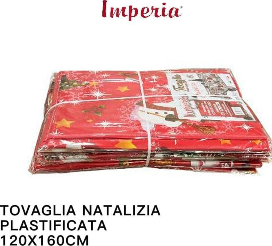 TOVAGLIA COPRITAVOLO NATALE PLASTIFICATA ANTIMACCHIA VARIE FANTASIE MIS. 120*160 in Tovaglie Trade Shop italia - Napoli, commercioVirtuoso.it
